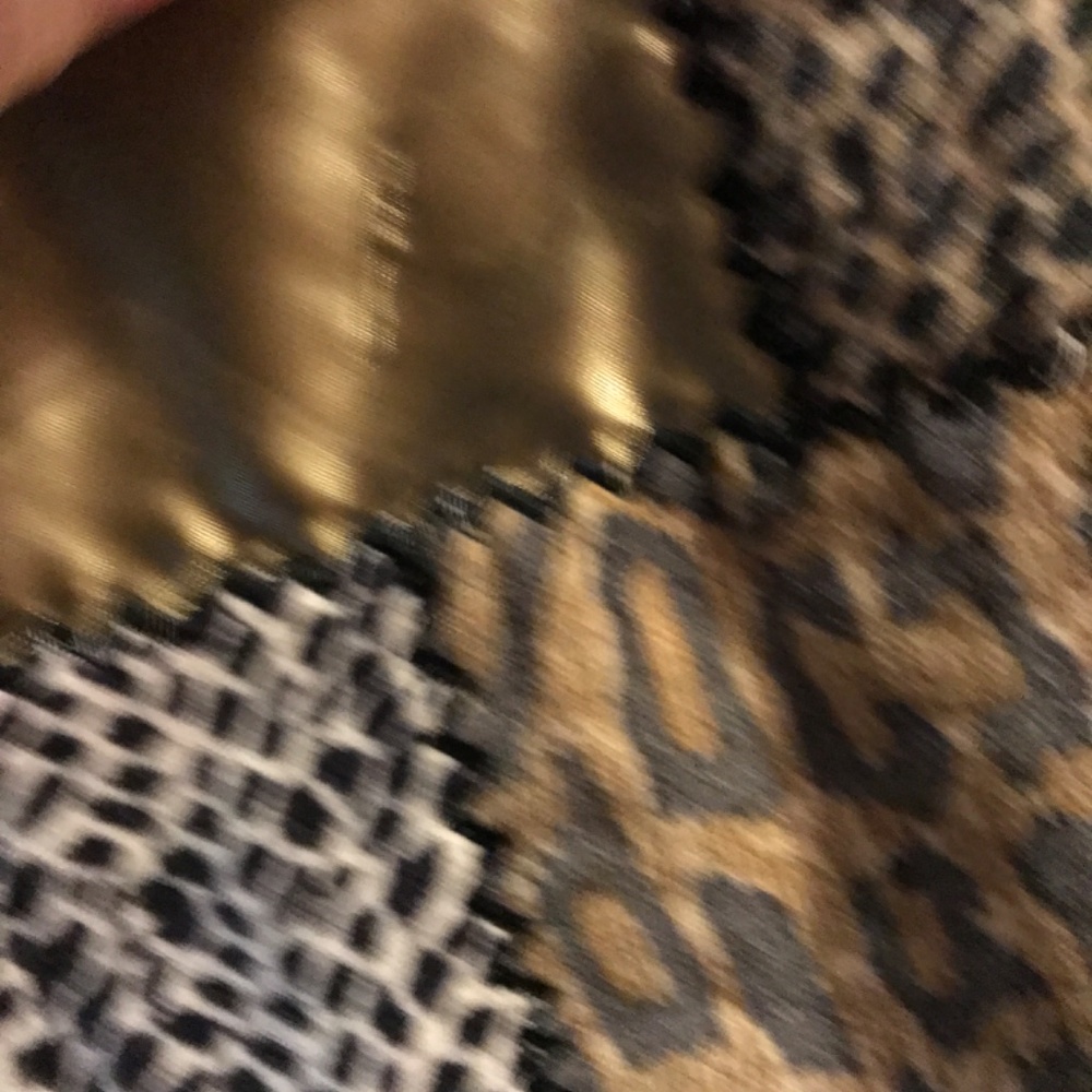 Denim Jean Jacket Cheetah Print Large Designer Boutique Final Sale - Picture 5 of 16